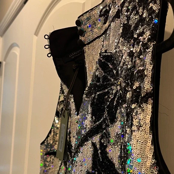 All Saints Harper Sequins Dress - Picture 7 of 7